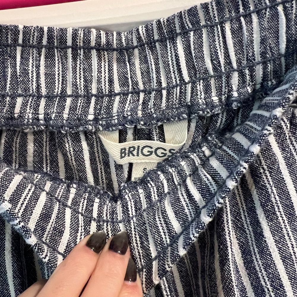 Anthropologie Briggs Striped Wide-Leg Pants - Picture 3 of 4